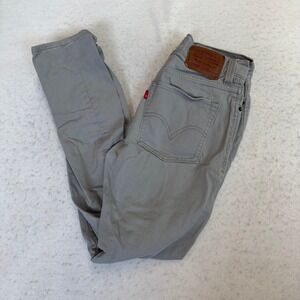 Y2K Levi's 510 Super Skinny‎ Pants Mens 31x32 Gray Stretch Twill